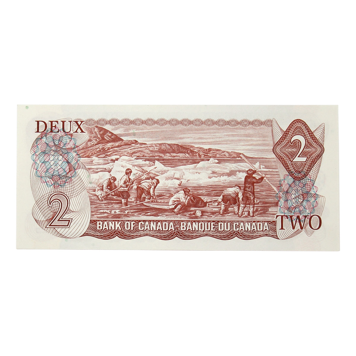 BC-47a 1974 Canada $2 Lawson-Bouey, BC, Modified Tint, AU-UNC (AU55)