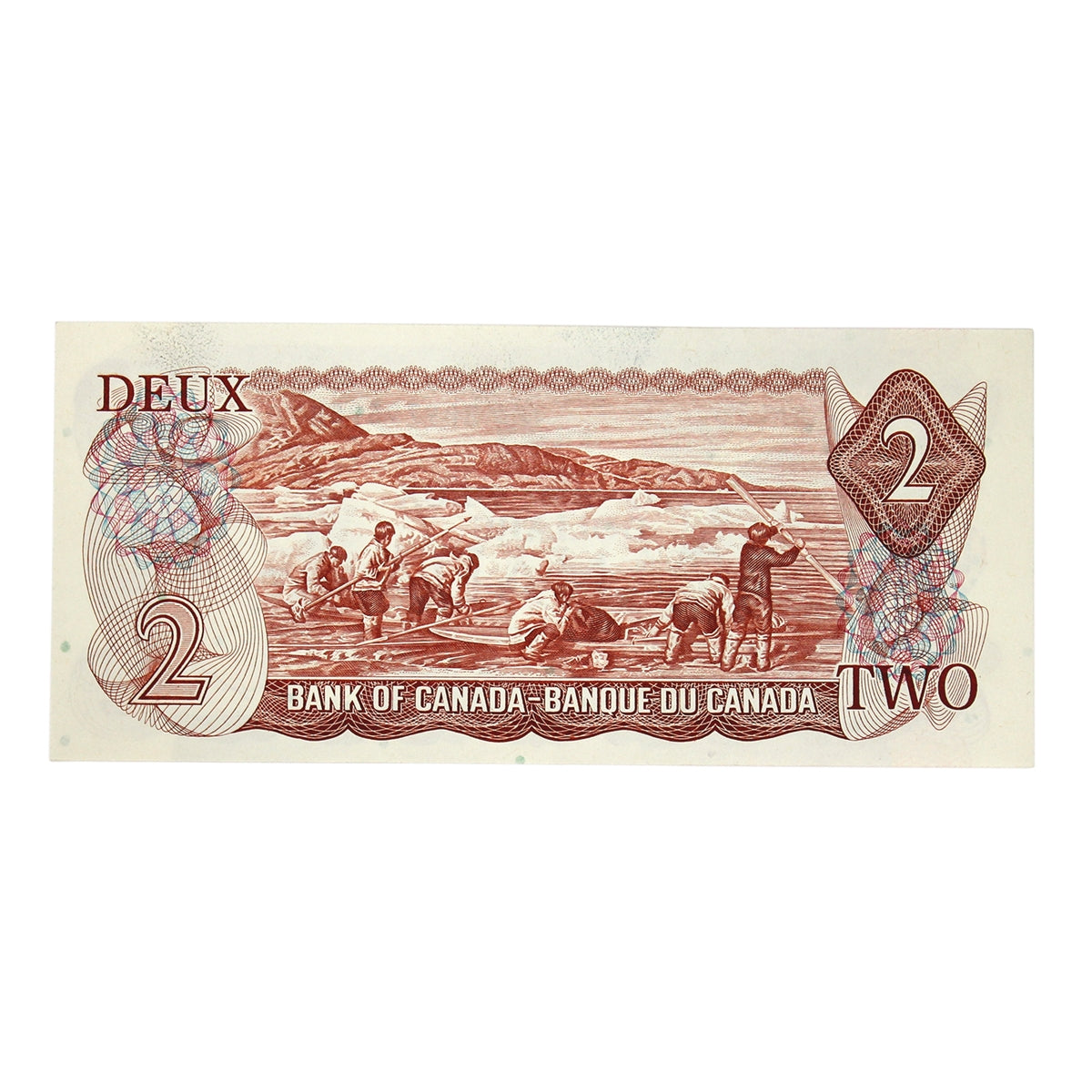 BC-47a 1974 Canada $2 Lawson-Bouey, BP, Original Tint, Almost Uncirculated (AU50)