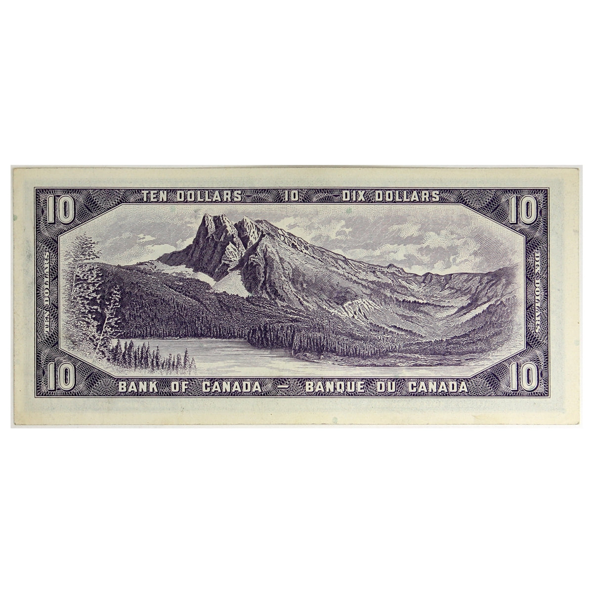 BC-40b 1954 Canada $10 Beattie-Rasminsky, R/T, AU-UNC (AU55)