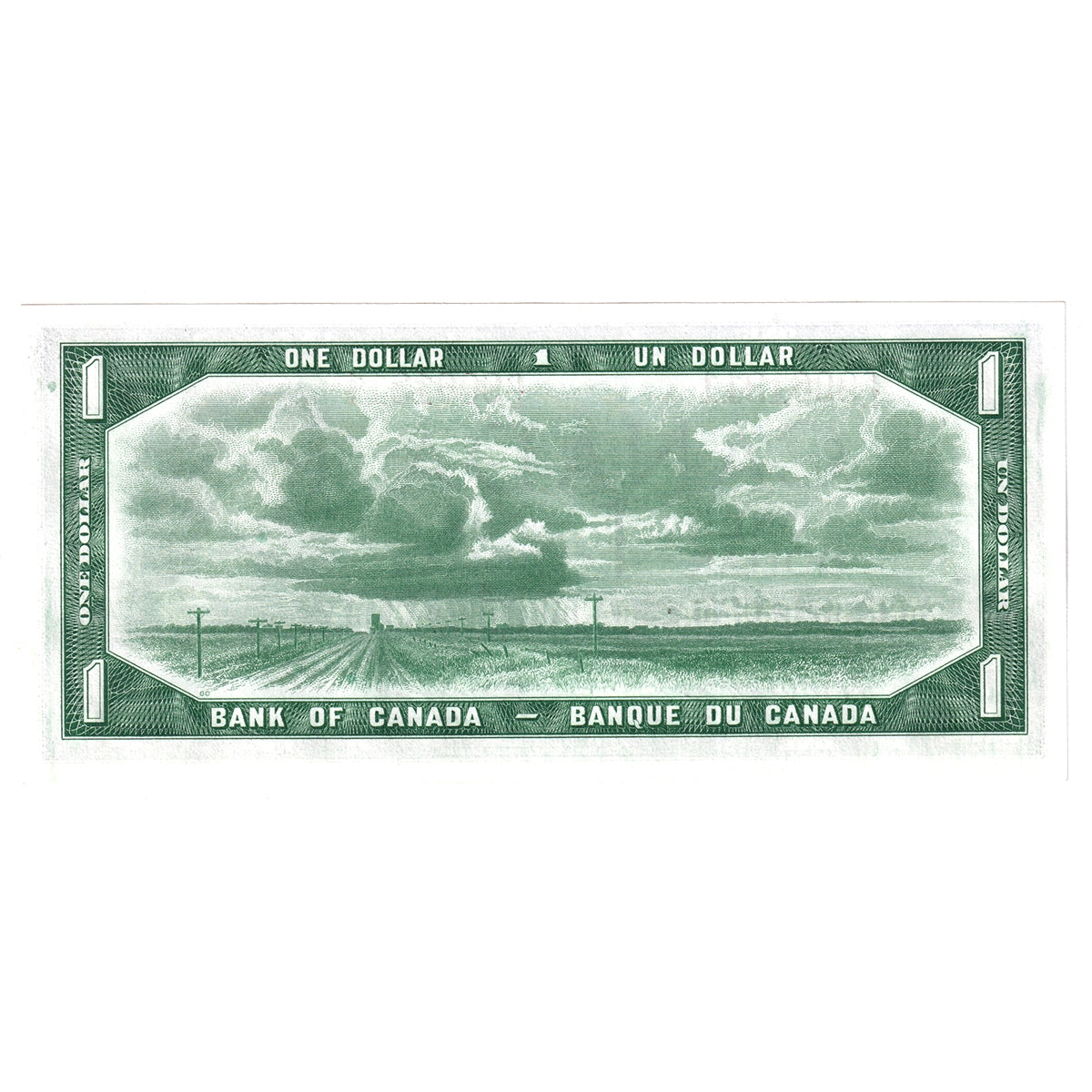 BC-37a 1954 Canada $1 Beattie-Coyne, R/L, Choice Uncirculated (CUNC63)