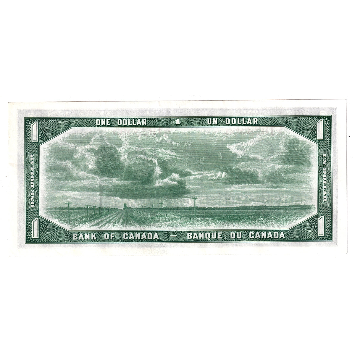 BC-37a 1954 Canada $1 Beattie-Coyne, F/N, Almost Uncirculated (AU50)