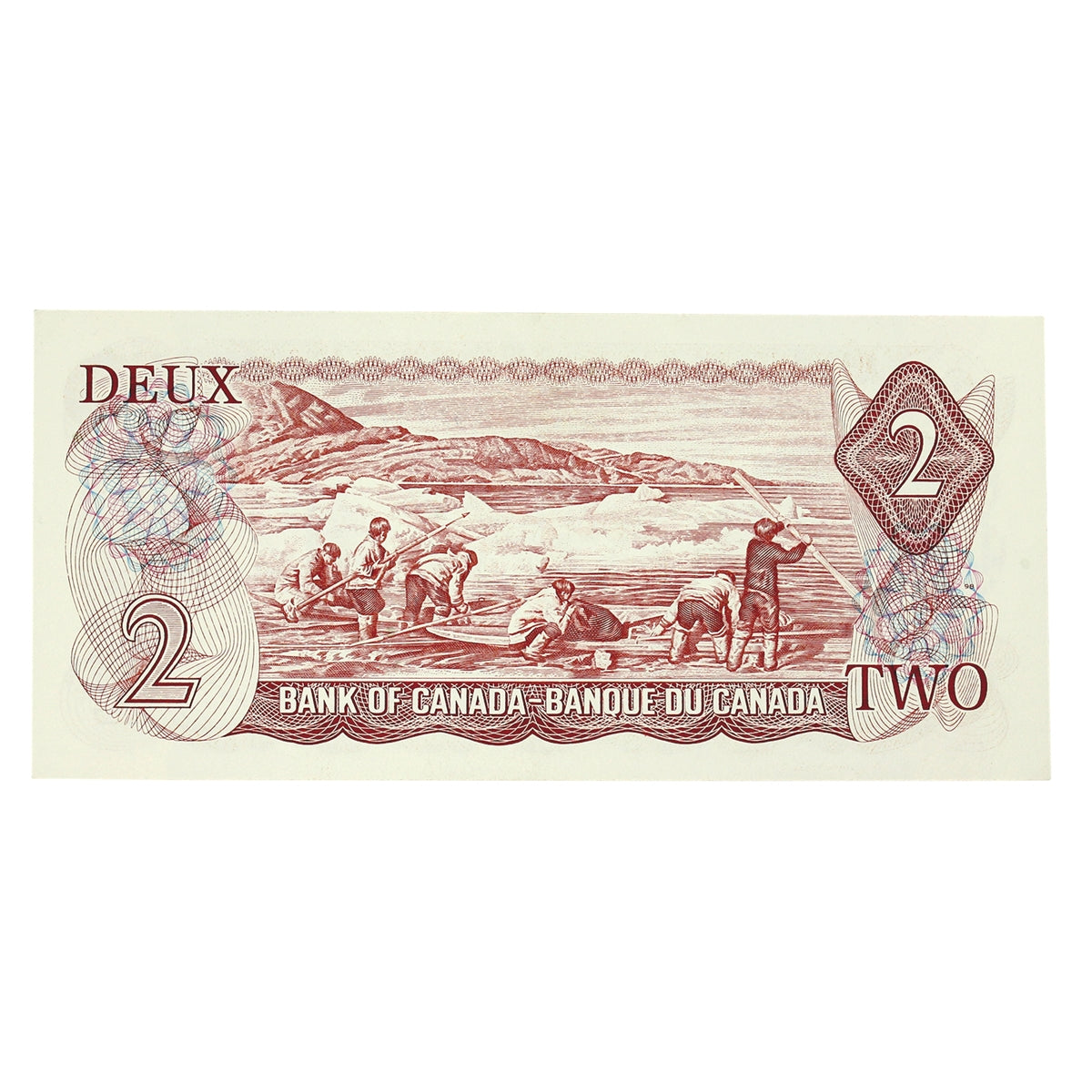 BC-47a-i 1974 Canada $2 Lawson-Bouey, AGF, Almost Uncirculated (AU50)