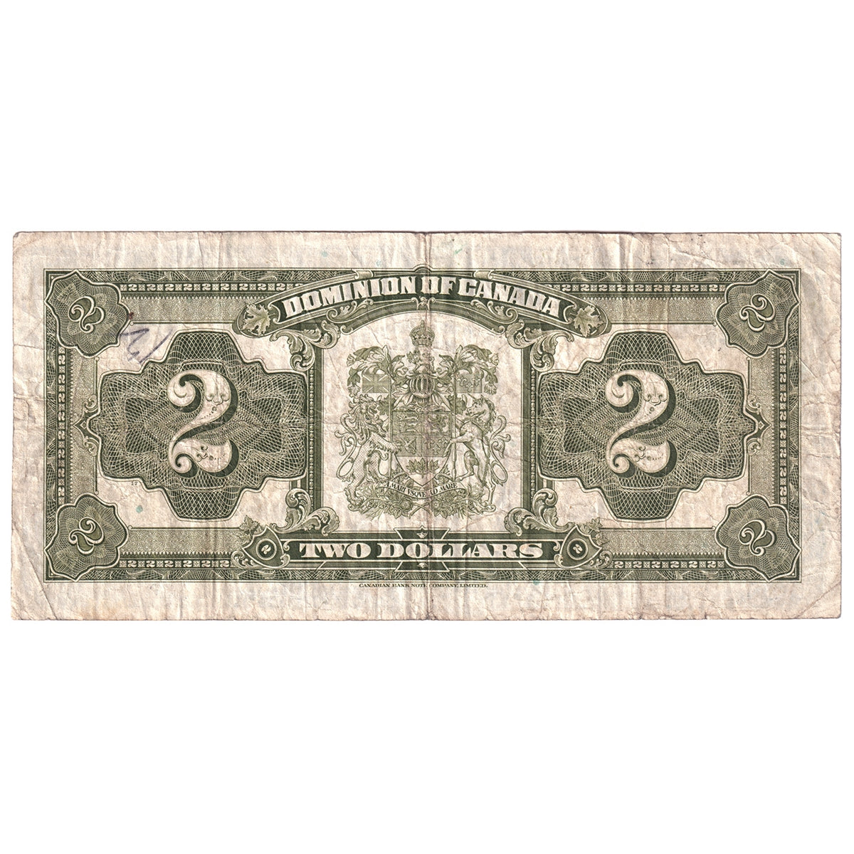 DC-26b 1923 Dominion $2 McCavour-Saunders, Red Seal, Group 1, F-VF