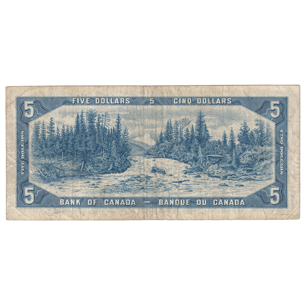 BC-39b 1954 Canada $5 Beattie-Rasminsky, H/S, VG-F (VG10)