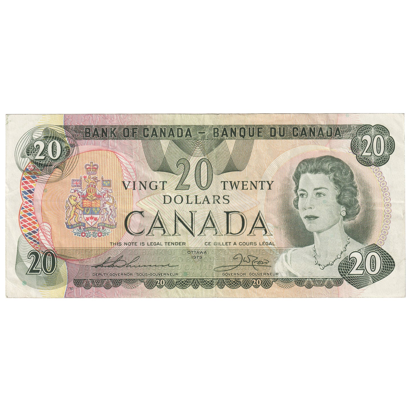 BC-54cA-i 1979 Canada $20 Thiessen-Crow, "516", VF-EF (VF30)