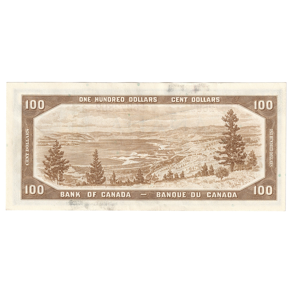BC-43c 1954 Canada $100 Lawson-Bouey, B/J, Almost Uncirculated (AU50)