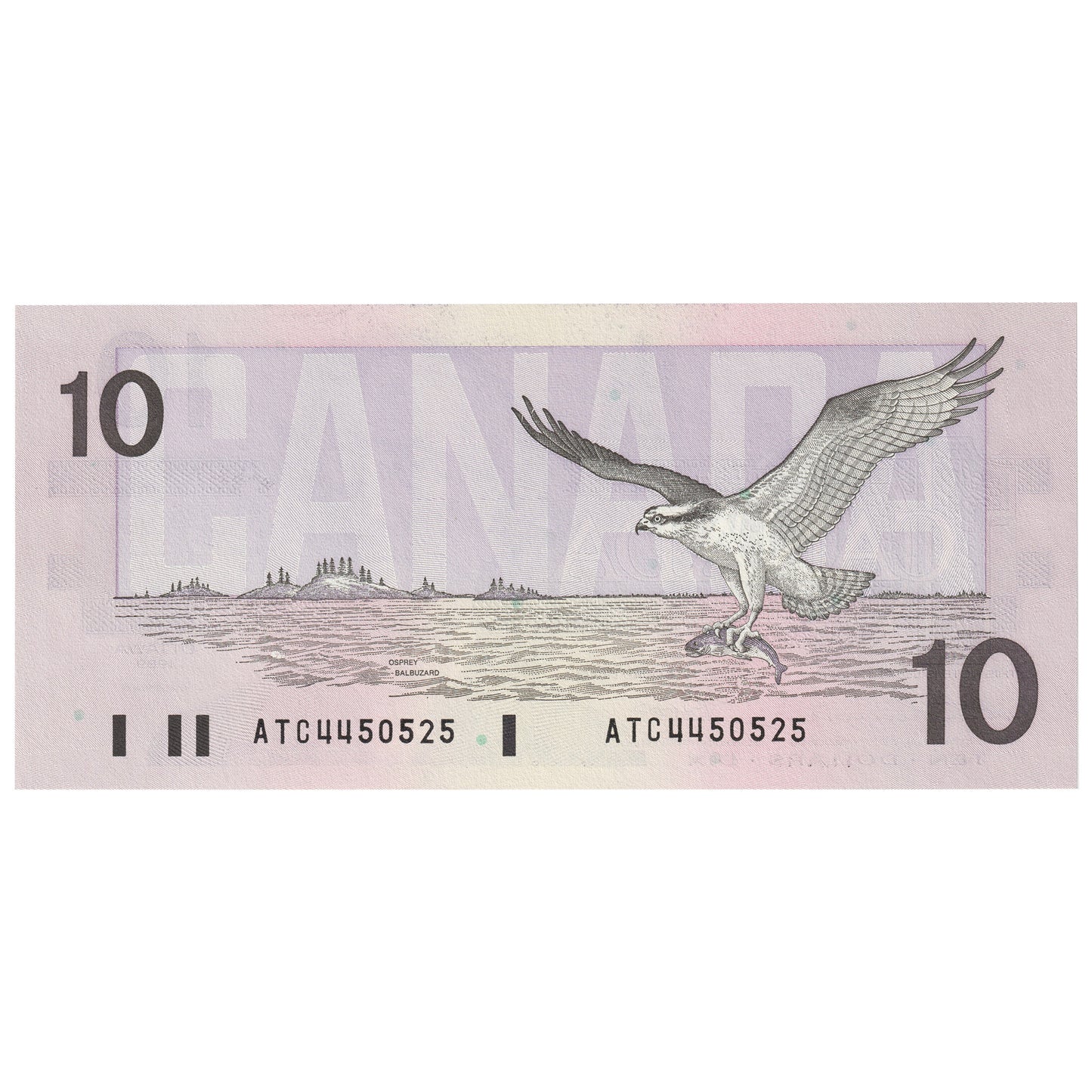 BC-57a 1989 Canada $10 Thiessen-Crow, ATC, UNC