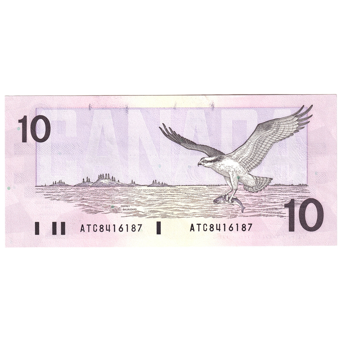 BC-57a 1989 Canada $10 Thiessen-Crow, ATC, AU-UNC