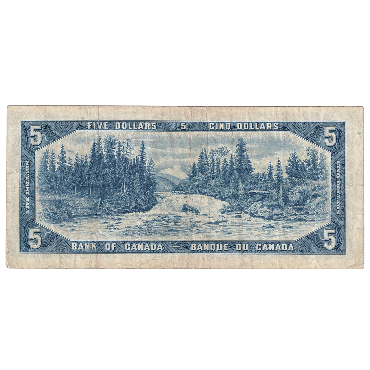 BC-39b 1954 Canada $5 Beattie-Rasminsky, S/S, F-VF (F15)