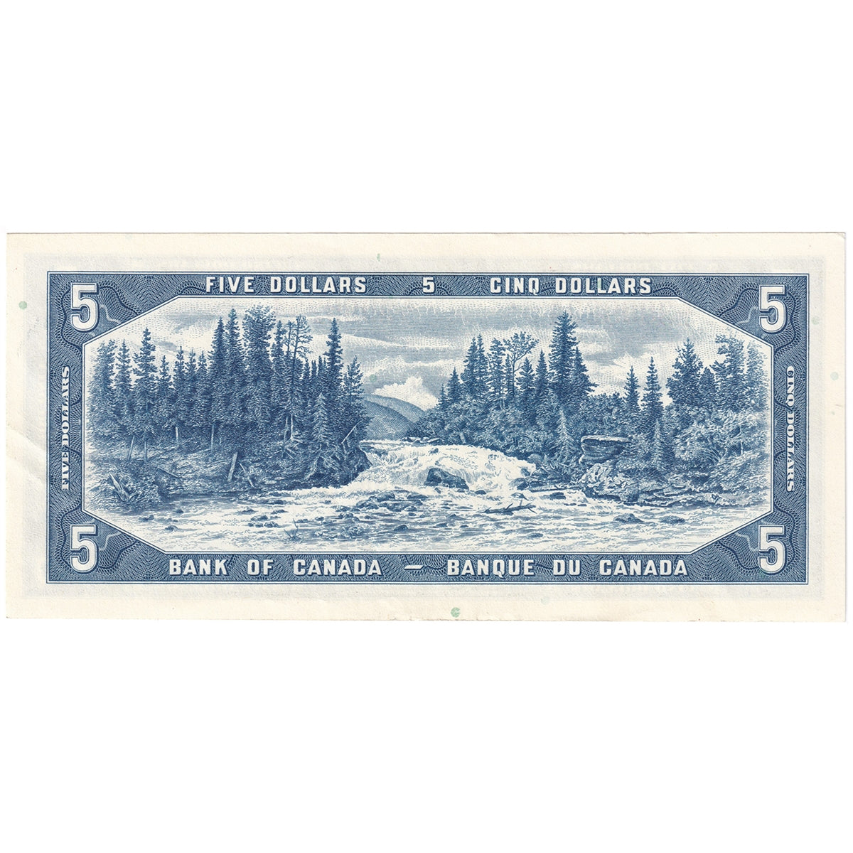 BC-39b 1954 Canada $5 Beattie-Rasminsky, F/X, AU-UNC (AU55)