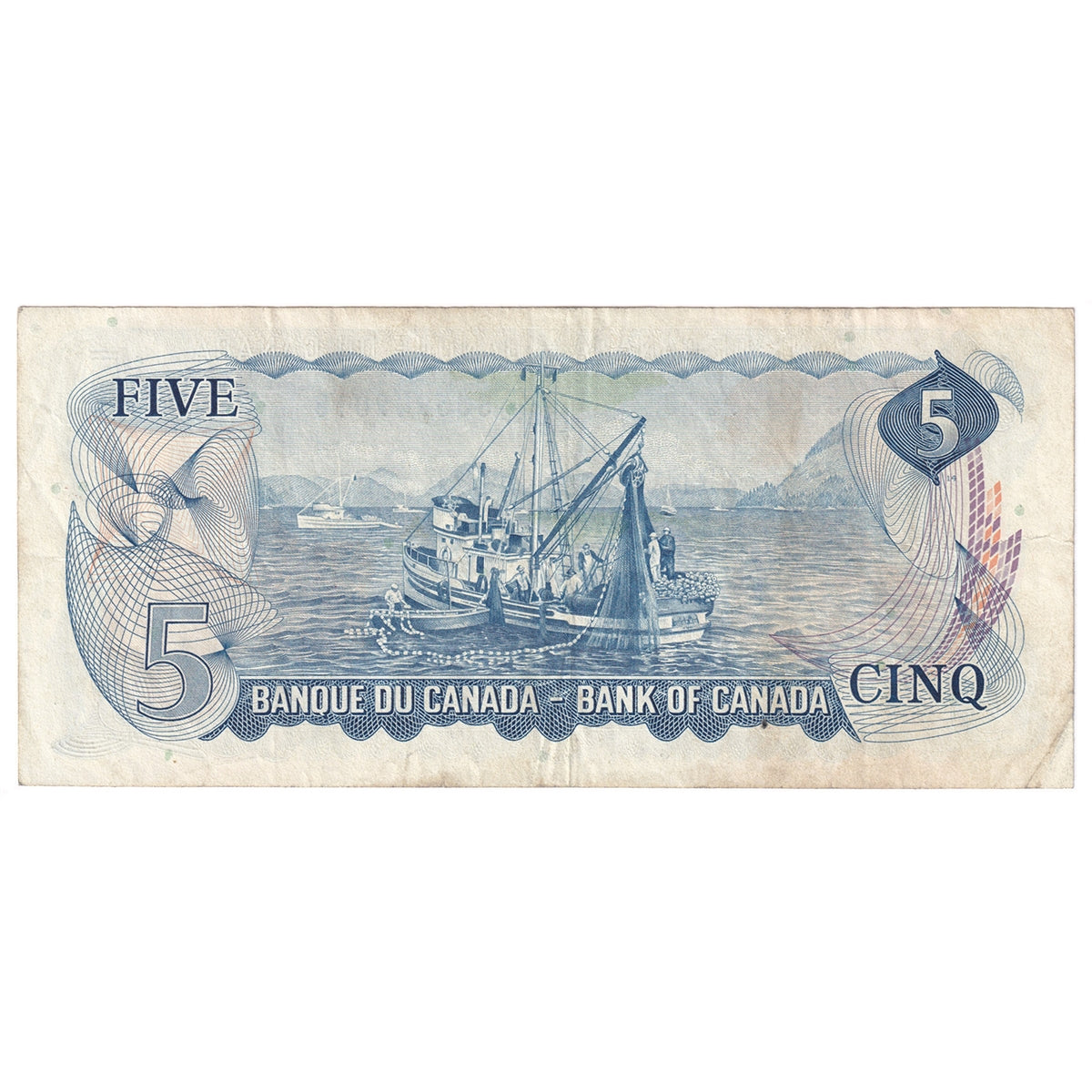 BC-48b 1972 Canada $5 Lawson-Bouey, SJ, Very Fine (VF20)