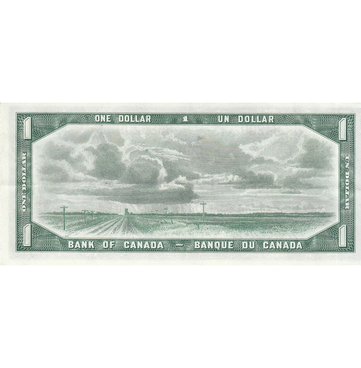 BC-37a 1954 Canada $1 Beattie-Coyne, G/L, Extra Fine (EF40)