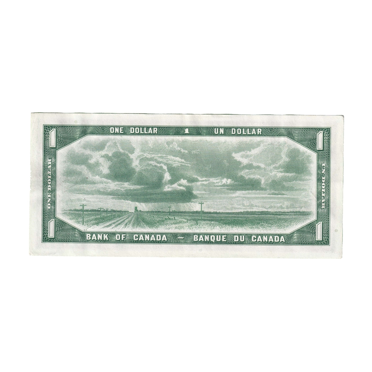 BC-37a 1954 Canada $1 Beattie-Coyne, N/L, Almost Uncirculated (AU50)