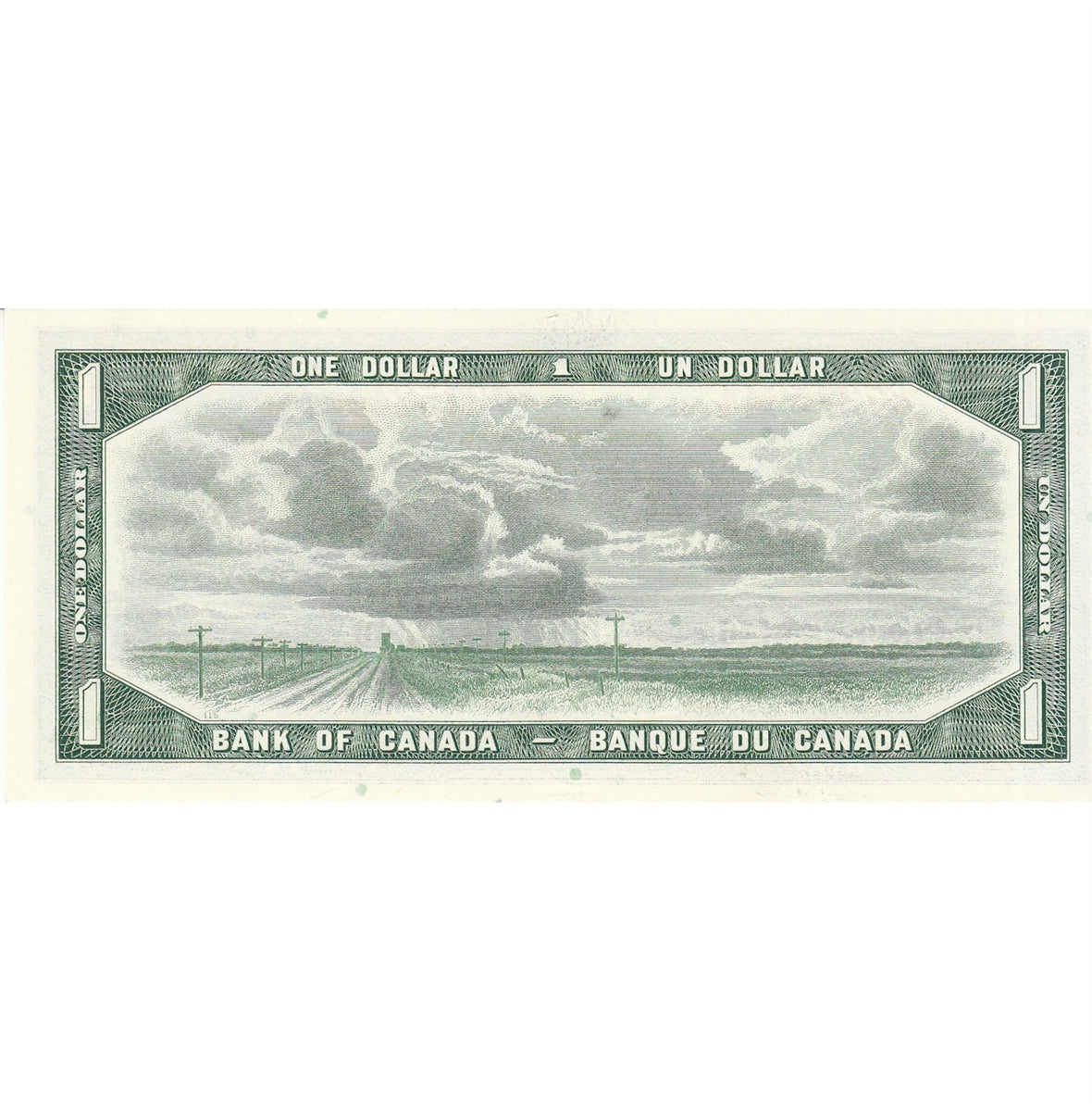 BC-37b 1954 Canada $1 Beattie-Rasminsky, D/Y, Choice Uncirculated (CUNC63)