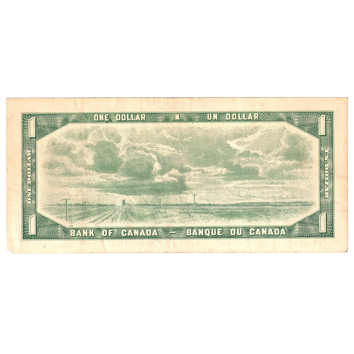 BC-37d 1954 Canada $1 Lawson-Bouey, E/I, VF-EF (VF30)
