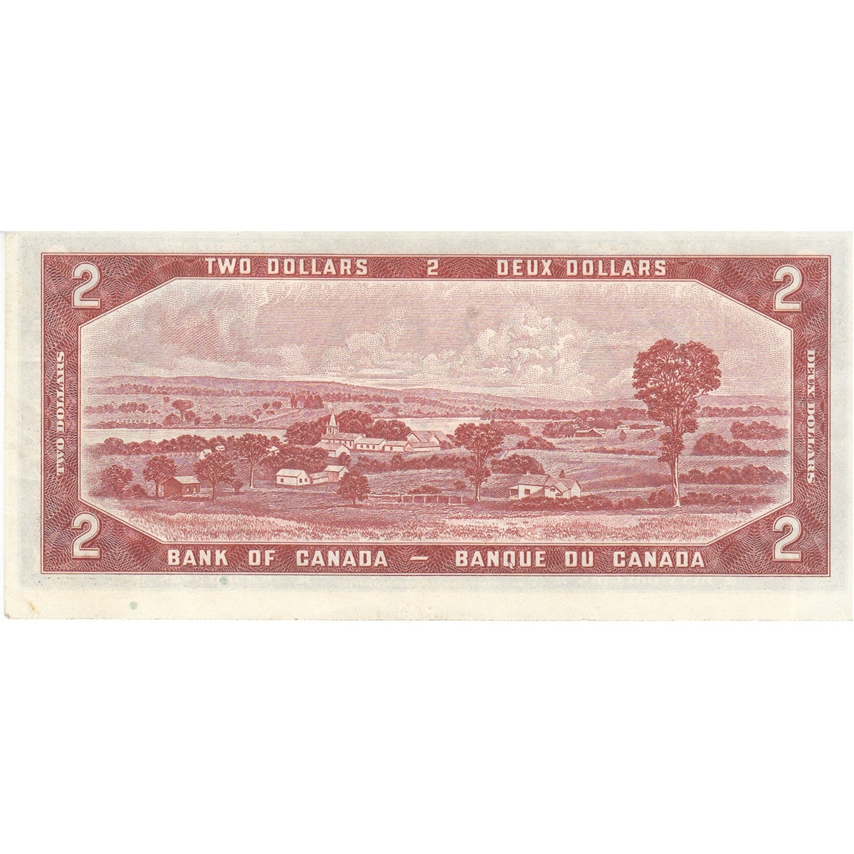 BC-38a 1954 Canada $2 Beattie-Coyne, T/B, Extra Fine (EF40)