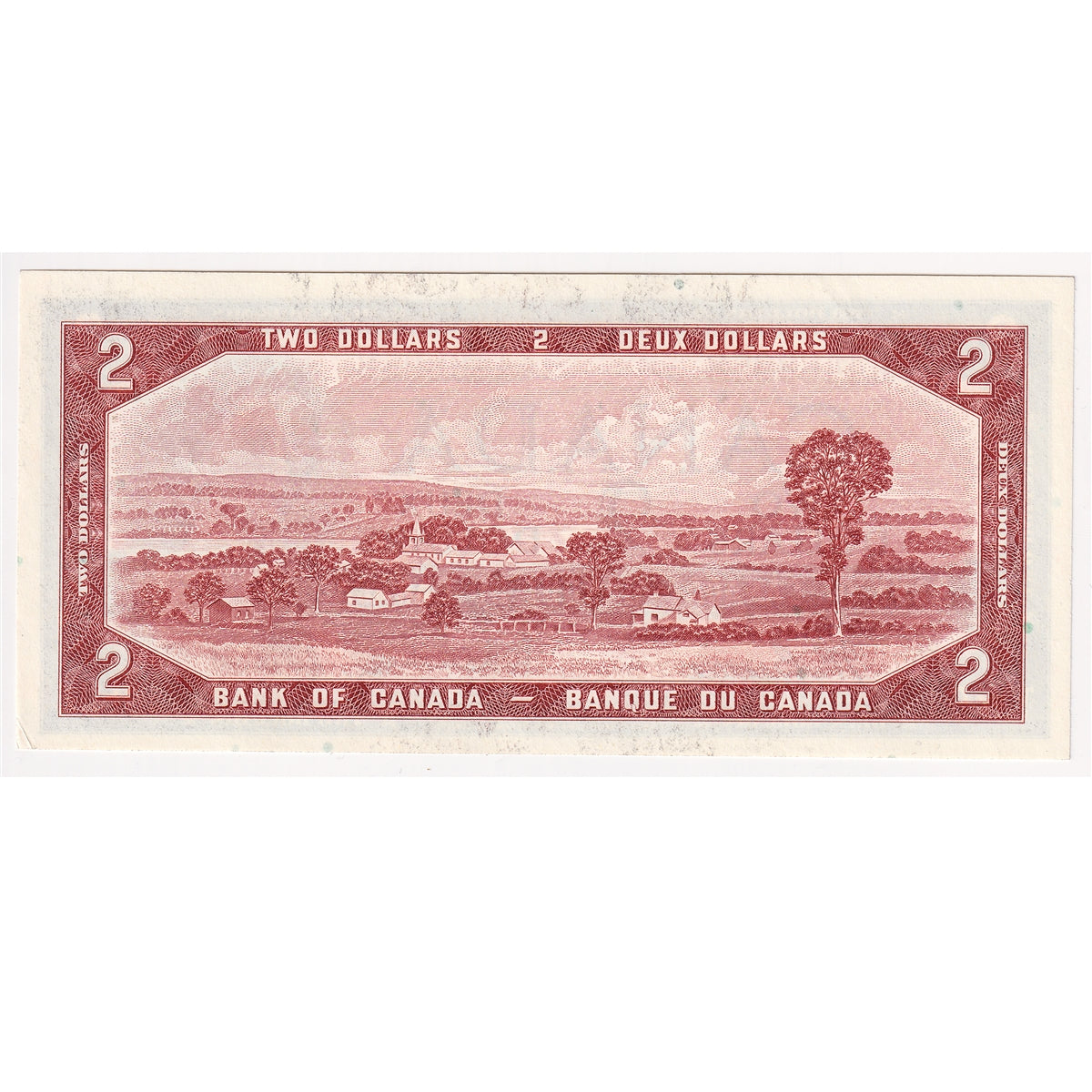 BC-38b 1954 Canada $2 Beattie-Rasminsky, A/G, Almost Uncirculated (AU50)