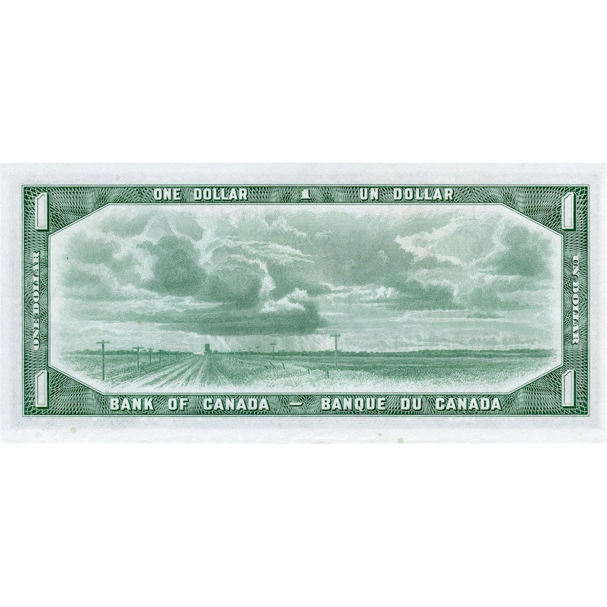 BC-29b 1954 Canada $1 Beattie-Coyne, Devil's Face, M/A, Extra Fine (EF40)