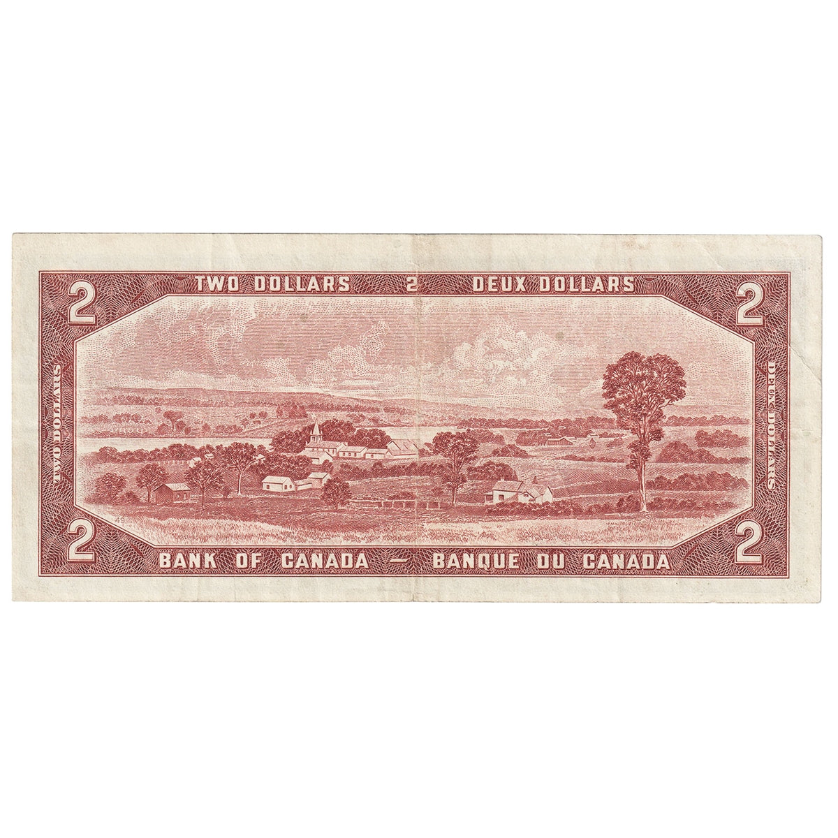 BC-38a 1954 Canada $2 Beattie-Coyne, Y/B, VF-EF