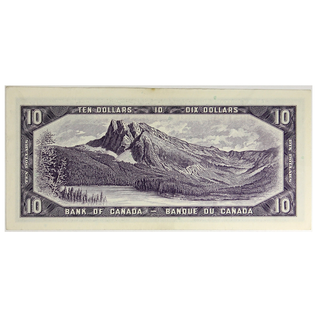 BC-40b 1954 Canada $10 Beattie-Rasminsky, A/V, Almost Uncirculated (AU50)