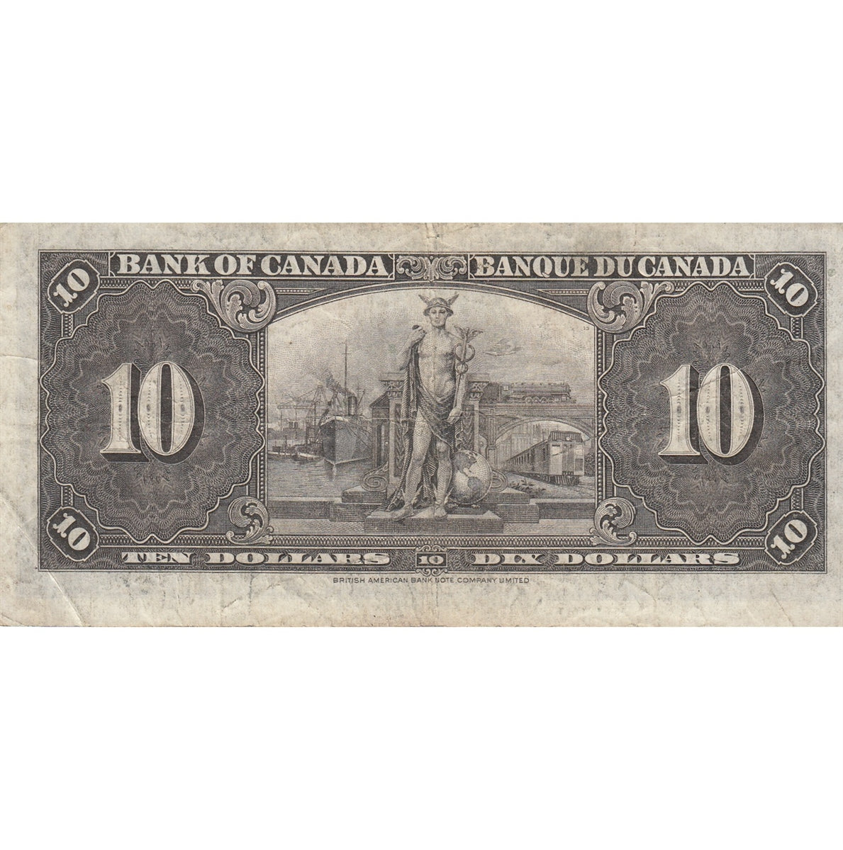 BC-24c 1937 Canada $10 Coyne-Towers, J/T, F
