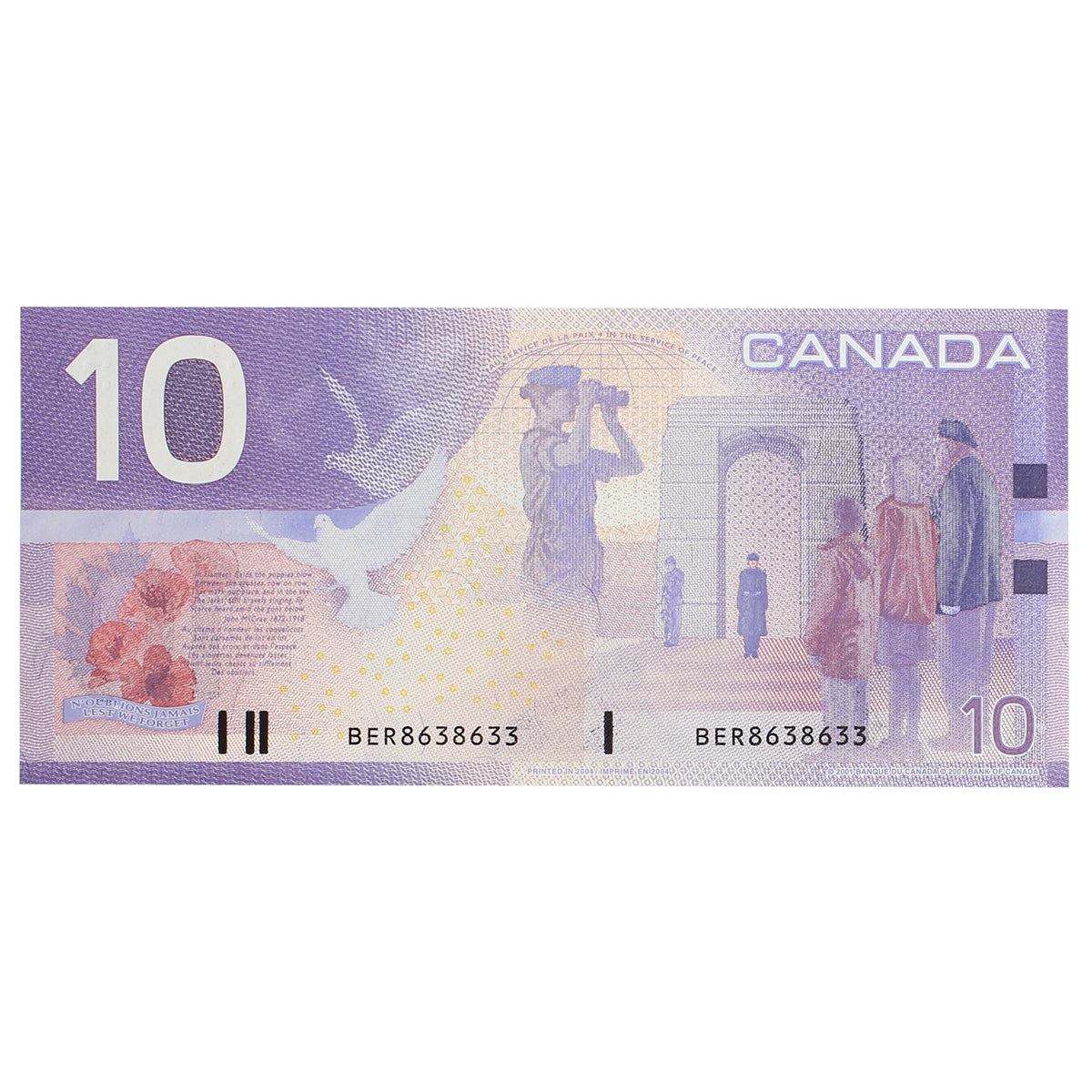 BC-63c 2004 Canada $10 Jenkins-Dodge, BER, CUNC