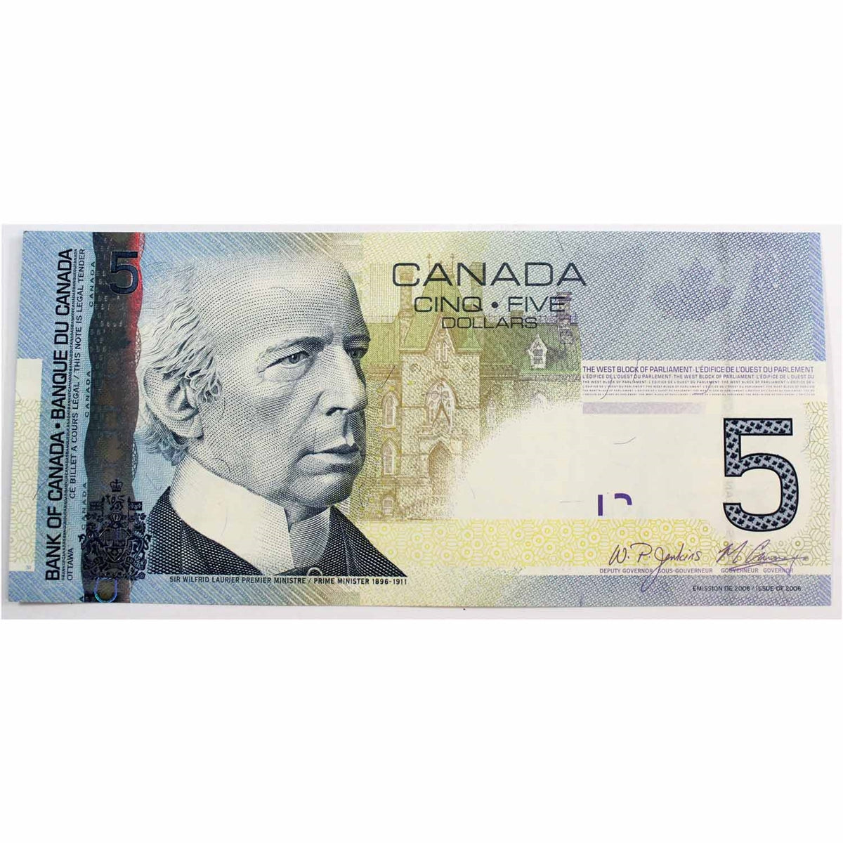 BC-67b-i 2010 Canada $5 Jenkins-Carney, HPG, Choice Uncirculated (CUNC63)