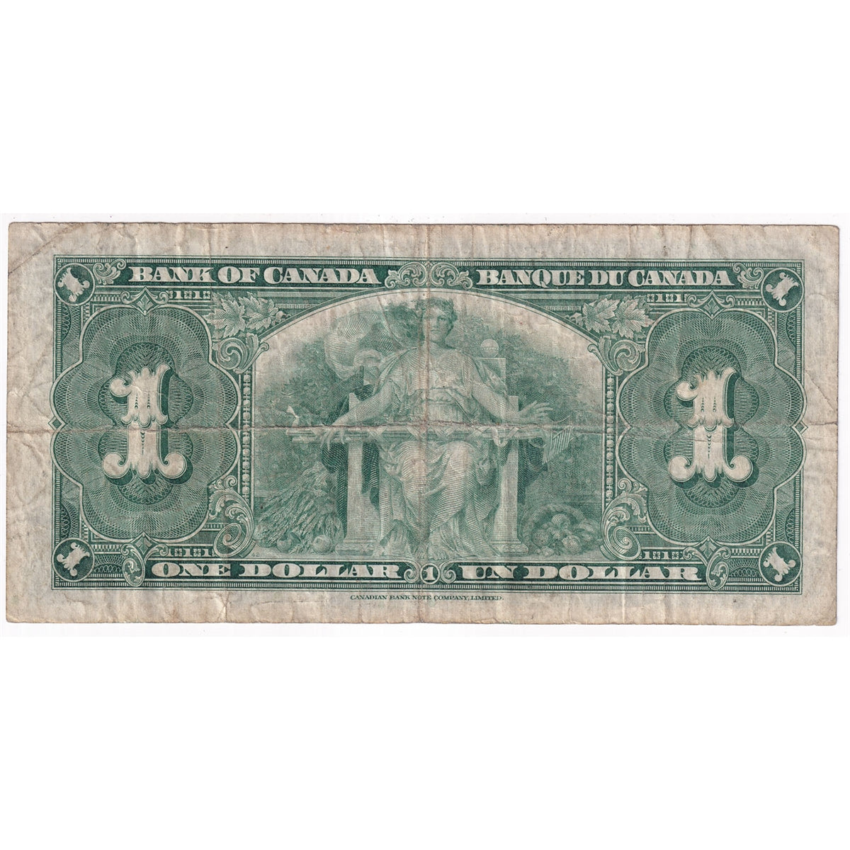 BC-21c 1937 Canada $1 Gordon-Towers, A/M, Fine (F12)
