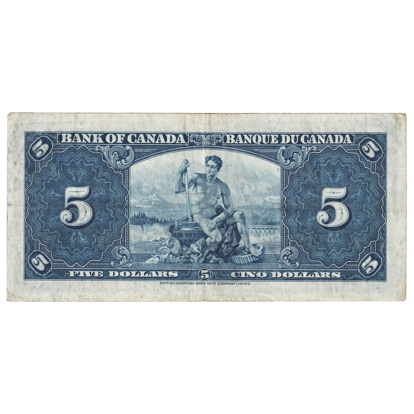 BC-23c 1937 Canada $5 Coyne-Towers, A/S, VF-EF