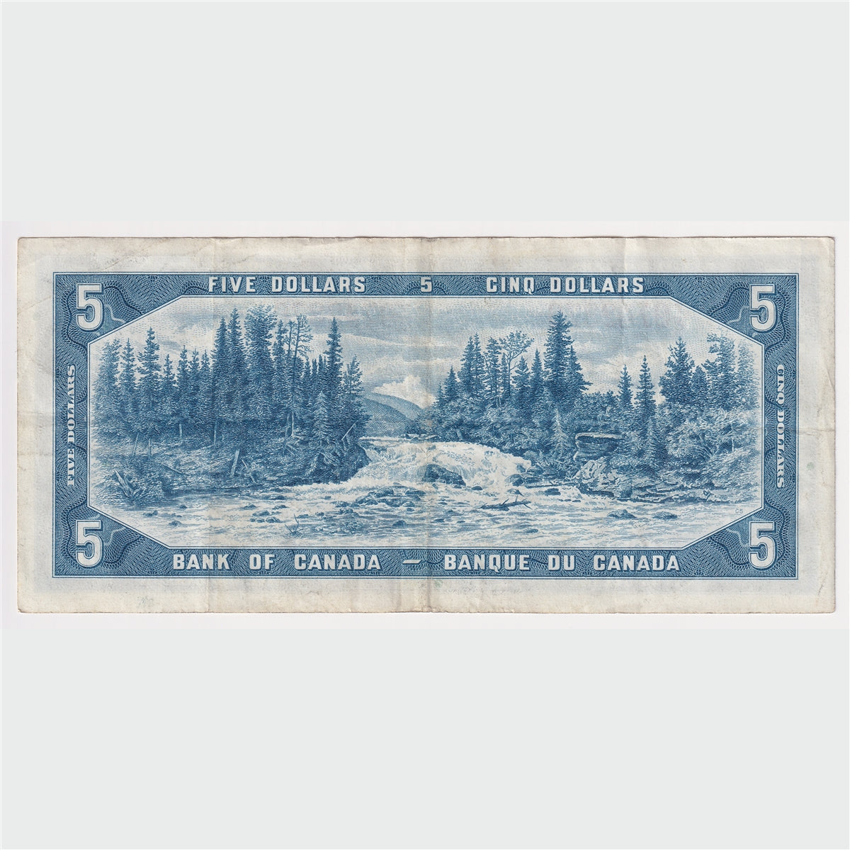 BC-39a-i 1954 Canada $5 Beattie-Coyne, T/C, VF