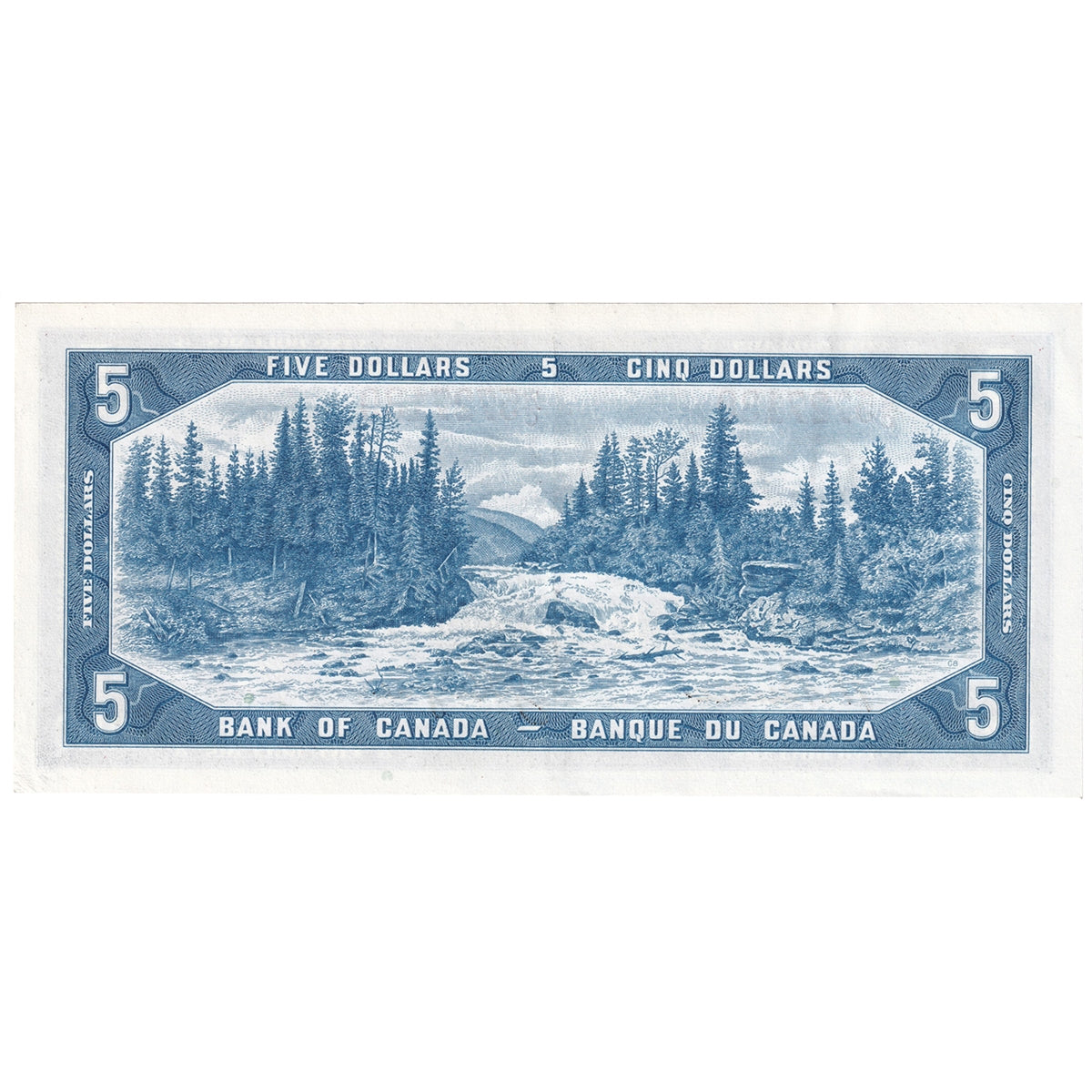BC-39a-i 1954 Canada $5 Beattie-Coyne, W/C, EF-AU (EF45)