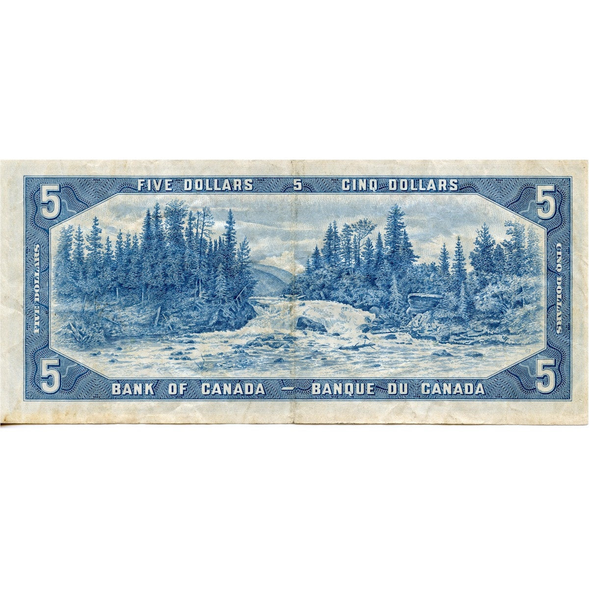 BC-39a-i 1954 Canada $5 Beattie-Coyne, W/C, Very Fine (VF20)