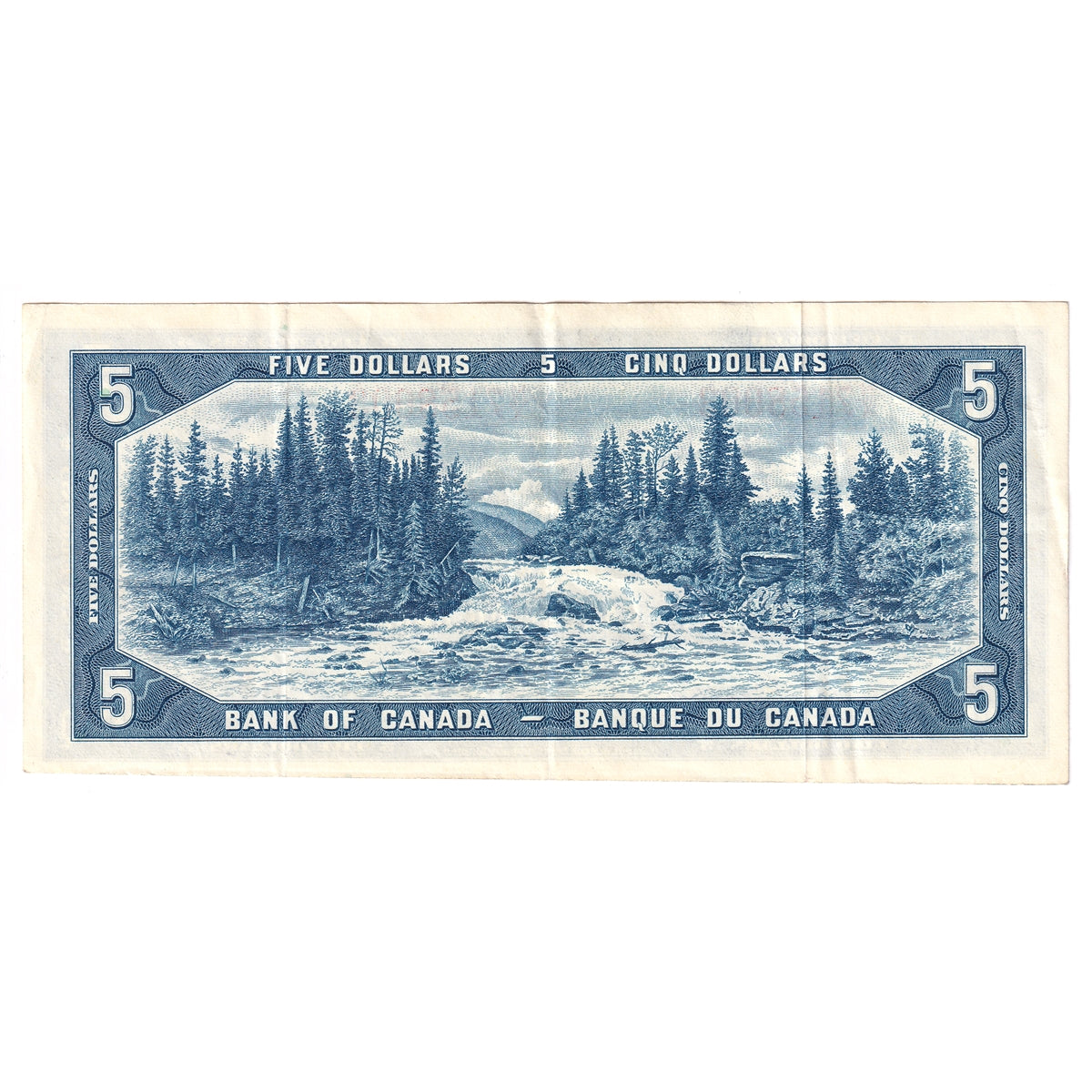 BC-39b 1954 Canada $5 Beattie-Rasminsky, N/X, VF-EF (VF30)