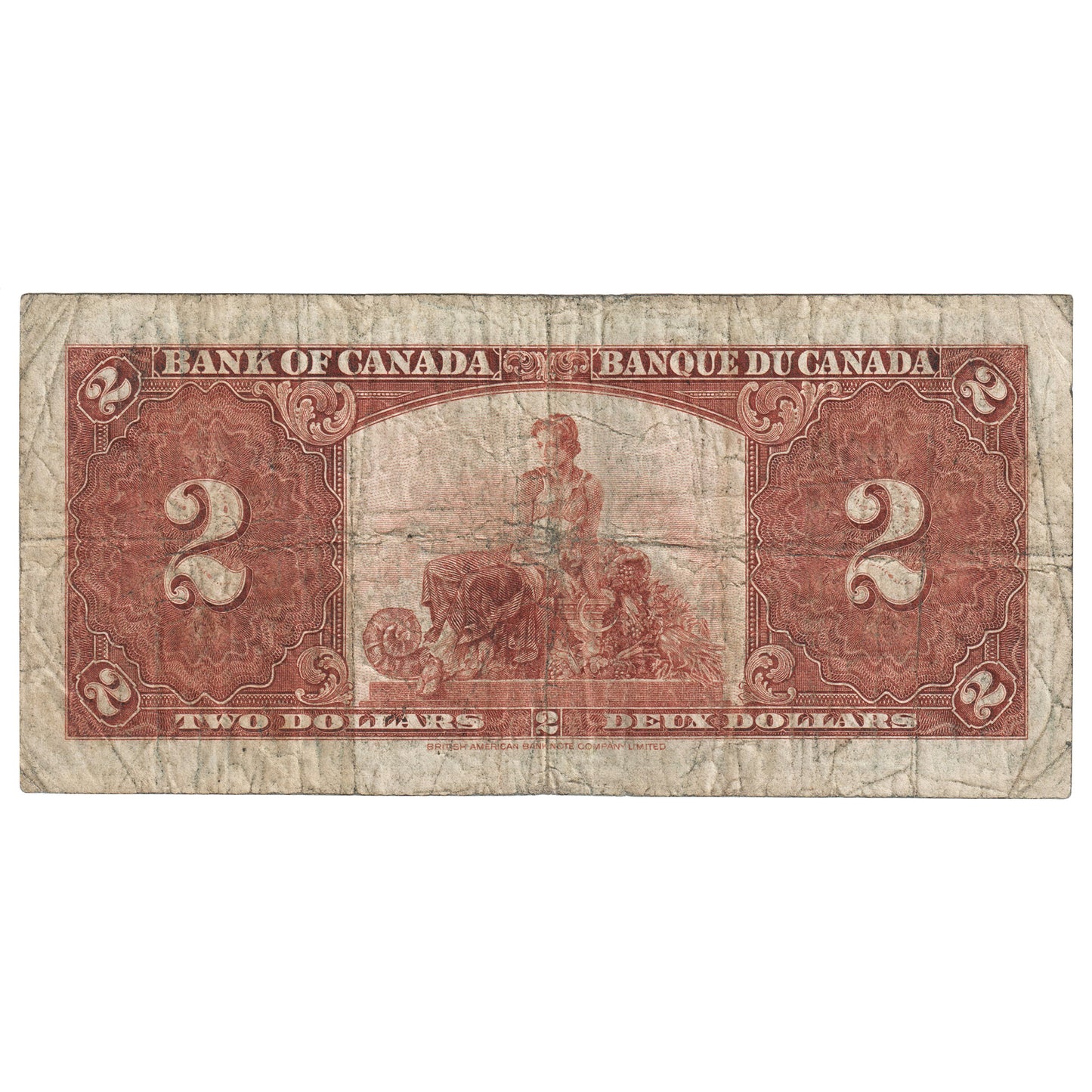 BC-22c 1937 Canada $2 Coyne-Towers, A/R, Very Good (VG8)