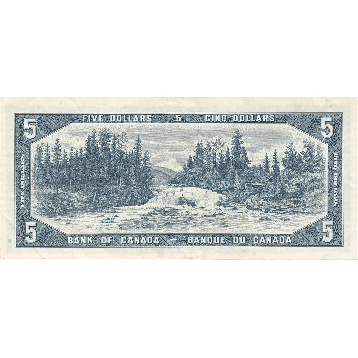 BC-39b 1954 Canada $5 Beattie-Rasminsky, R/X, Extra Fine (EF40)