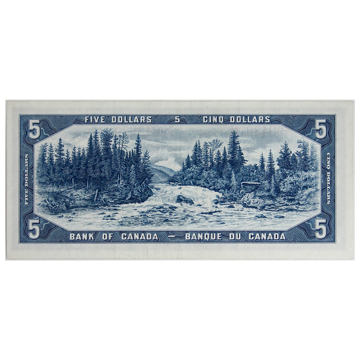 BC-39b 1954 Canada $5 Beattie-Rasminsky, P/X, VF-EF (VF30)