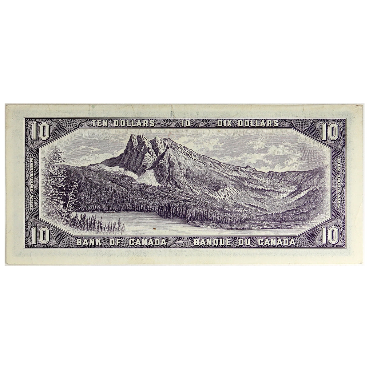 BC-40b 1954 Canada $10 Beattie-Rasminsky, O/V, EF