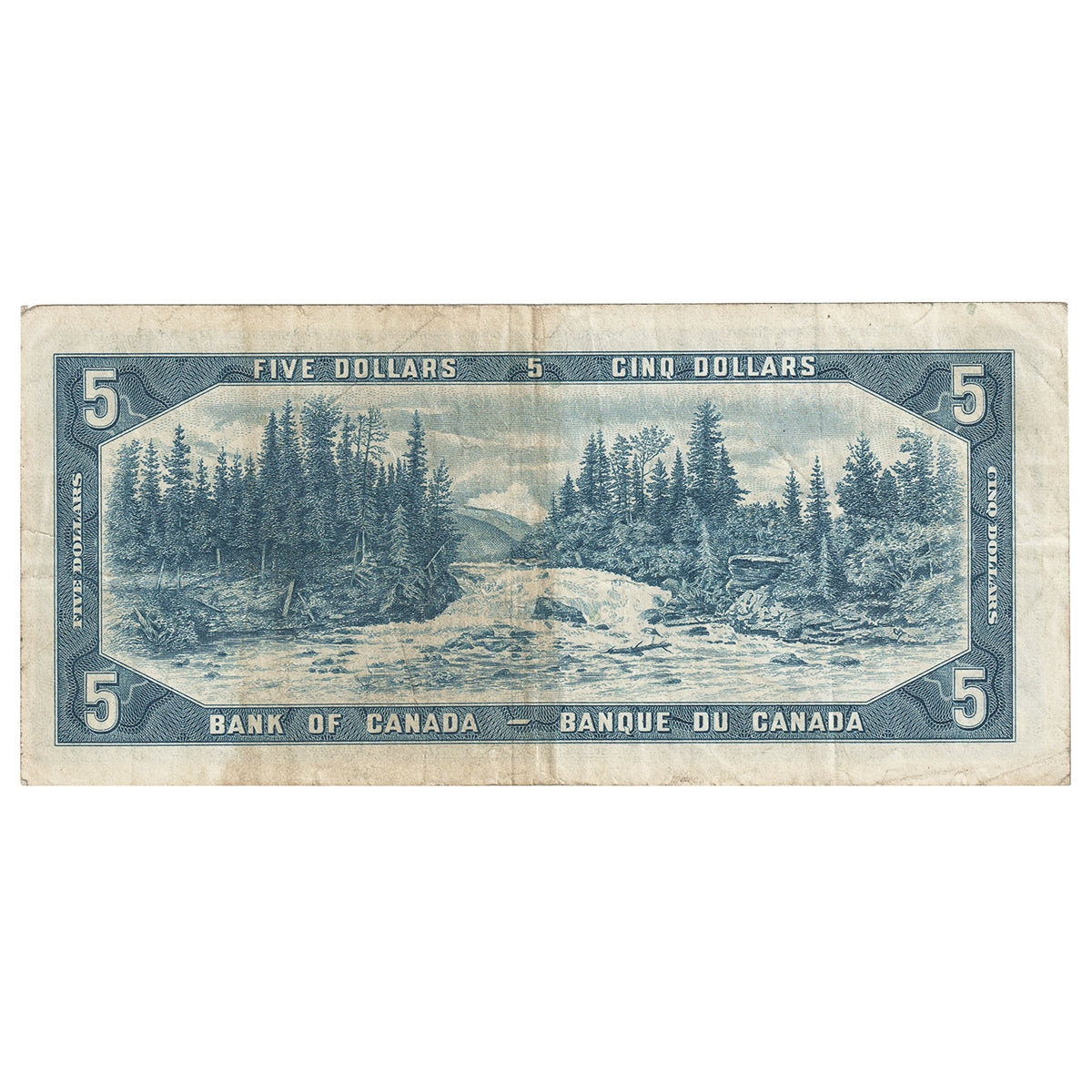 BC-39b 1954 Canada $5 Beattie-Rasminsky, R/X, F-VF