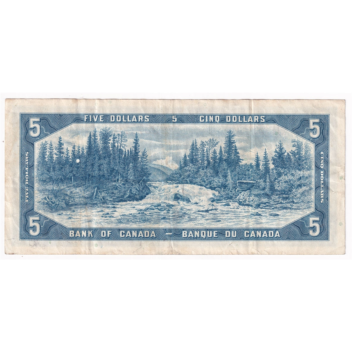 BC-39b 1954 Canada $5 Beattie-Rasminsky, J/S, VF