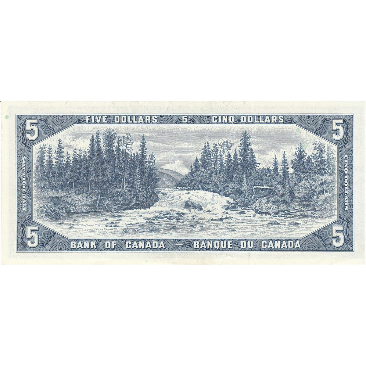 BC-39b 1954 Canada $5 Beattie-Rasminsky, G/X, AU-UNC