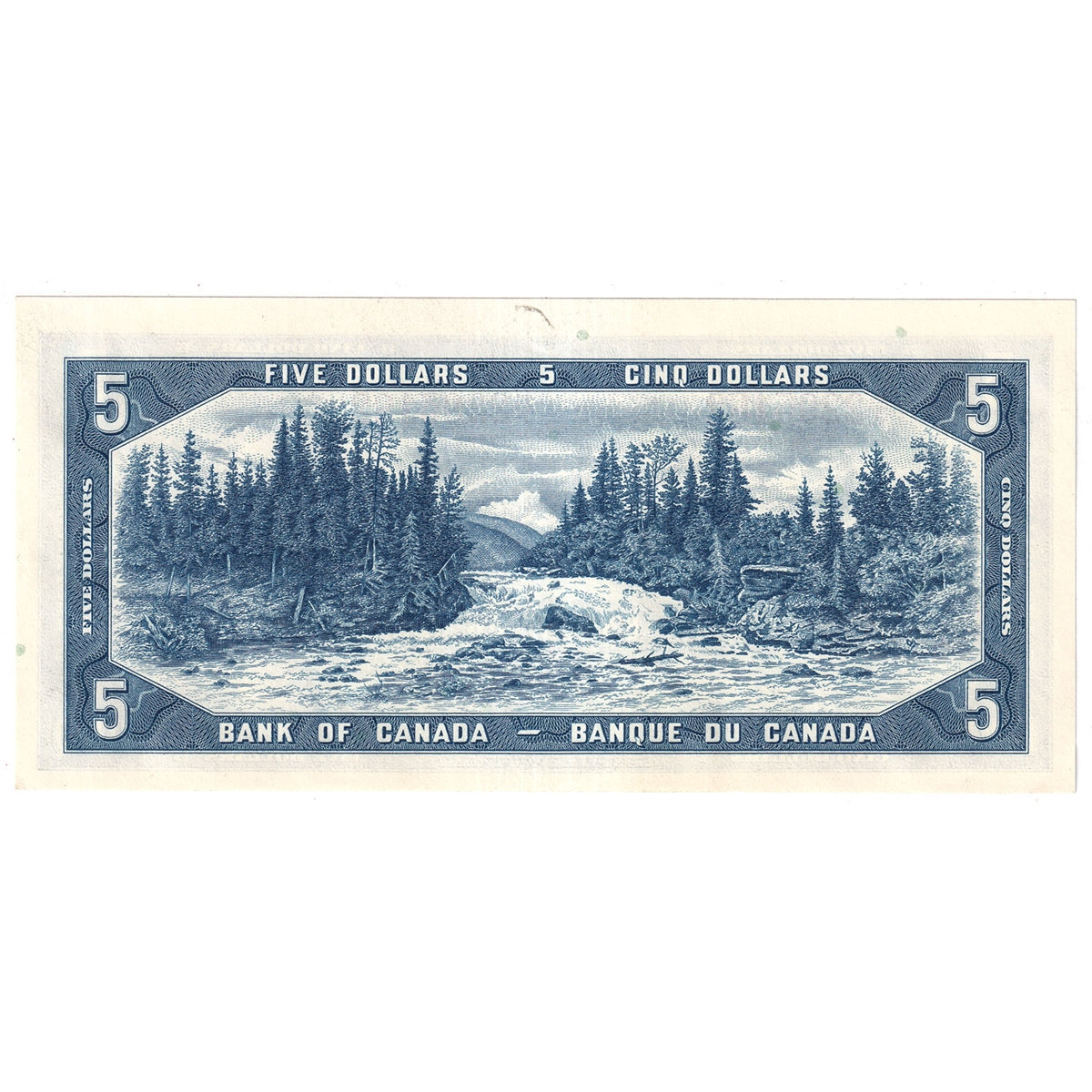 BC-39b 1954 Canada $5 Beattie-Rasminsky, H/X, AU-UNC