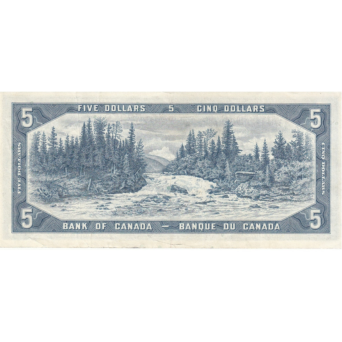 BC-39bA 1954 Canada $5 Beattie-Rasminsky, *V/S, Very Fine (VF20)
