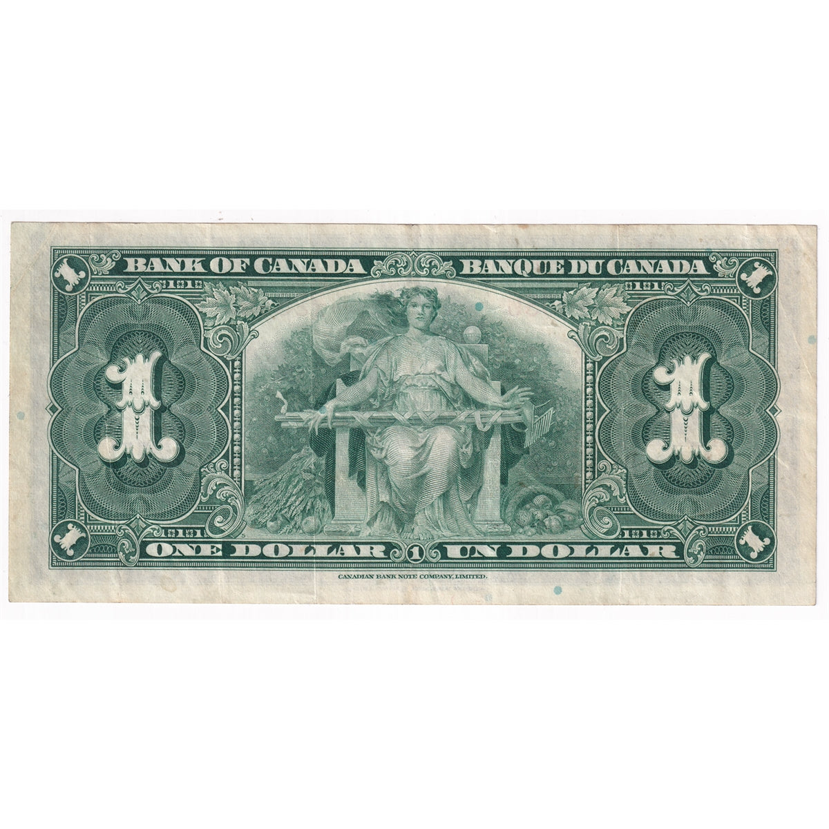 BC-21a 1937 Canada $1 Osborne-Towers, C/A, Very Fine (VF20)