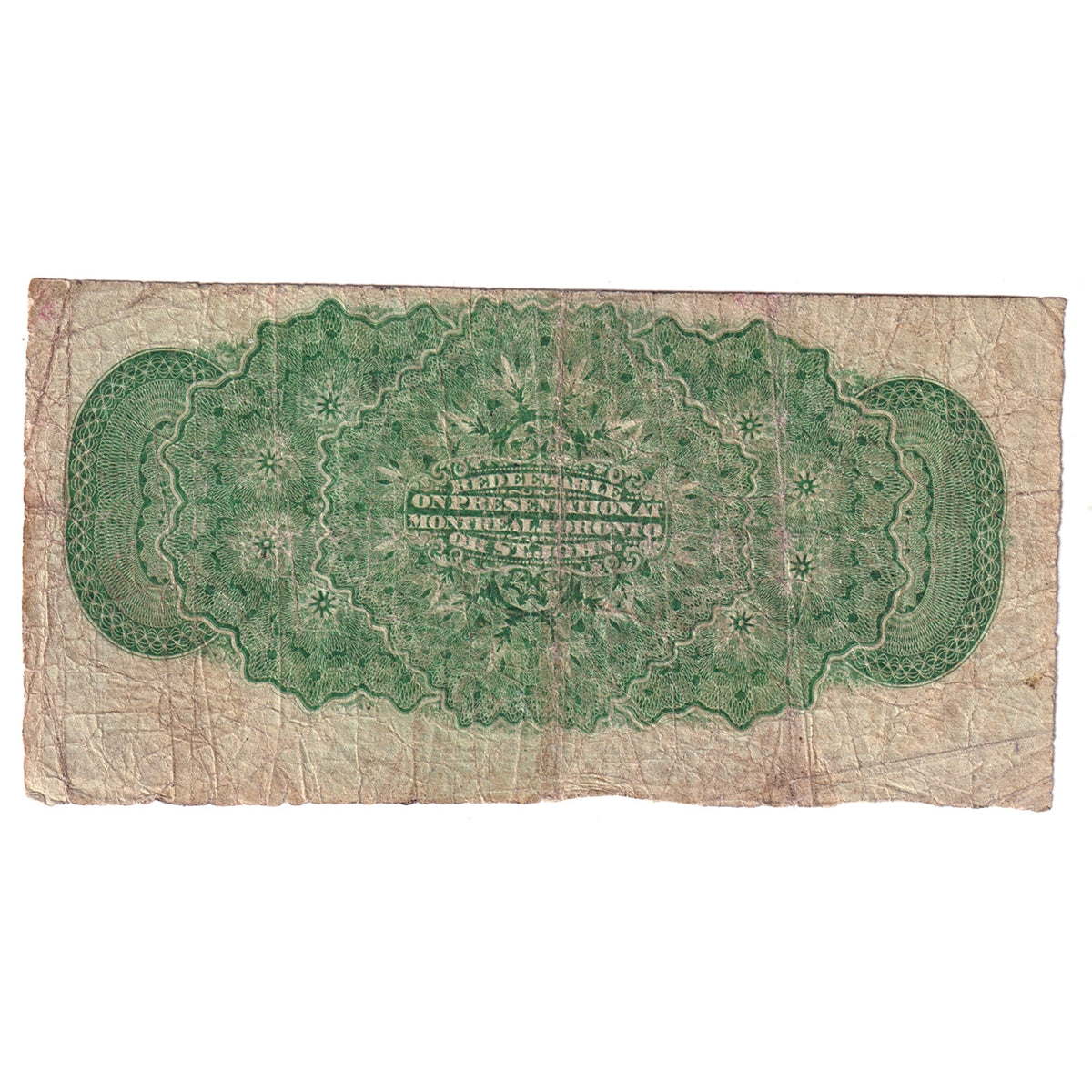 DC-1b-i 1870 Dominion 25-cent Shinplaster, Dickinson-Harington, Small B, Fine (F12)