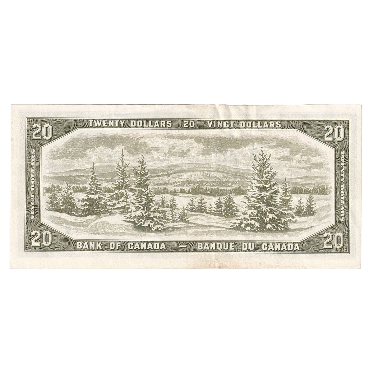 BC-41b 1954 Canada $20 Beattie-Rasminsky, O/E, EF-AU