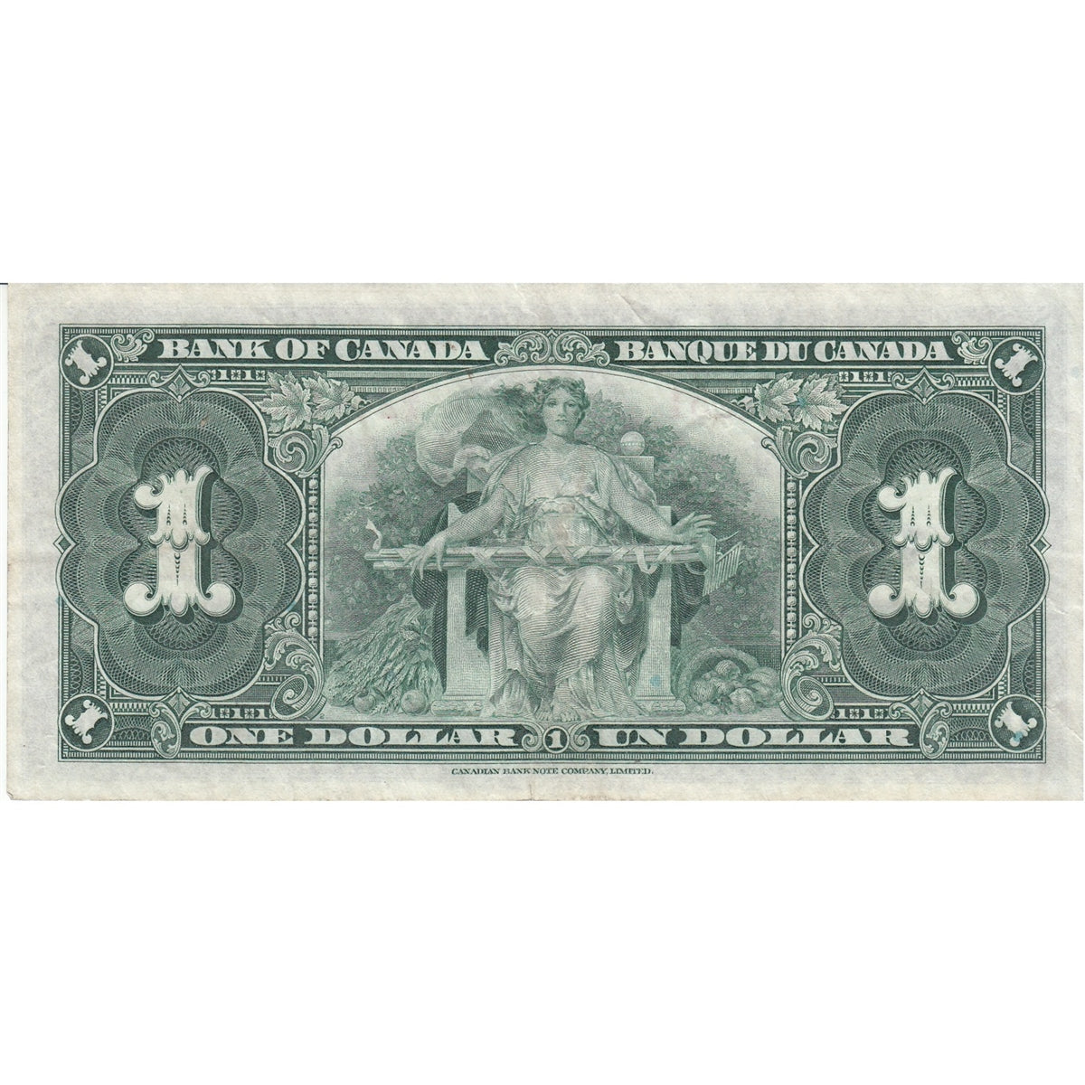 BC-21c 1937 Canada $1 Gordon-Towers, M/A, Very Fine (VF20)