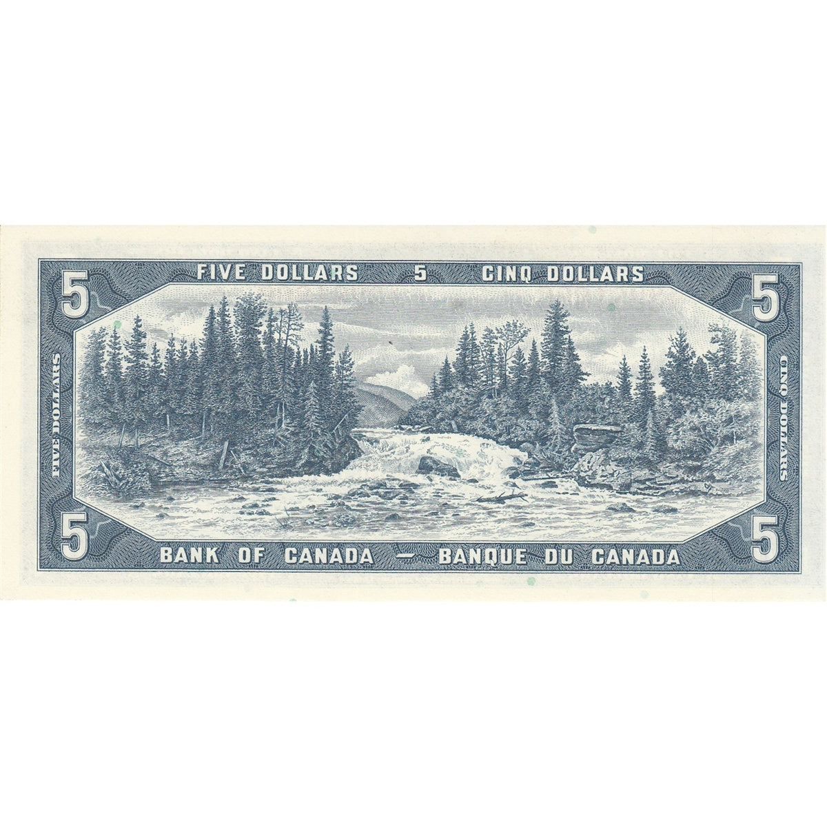 BC-39c 1954 Canada $5 Bouey-Rasminsky, V/X, Choice Uncirculated (CUNC63)