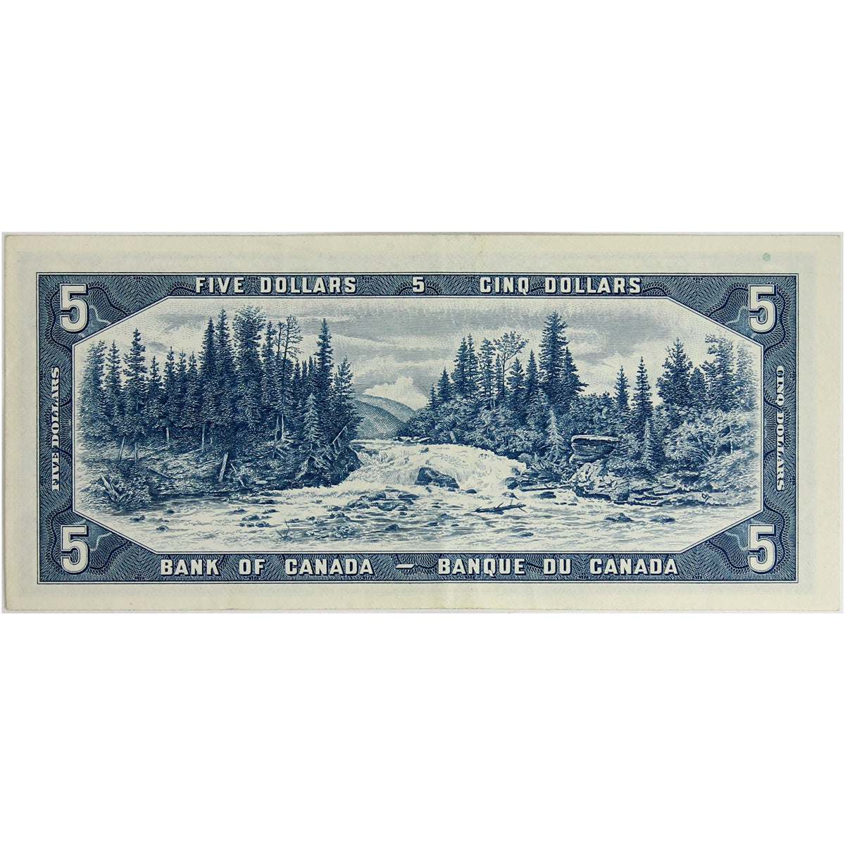 BC-39c 1954 Canada $5 Bouey-Rasminsky, V/X, Extra Fine (EF40)