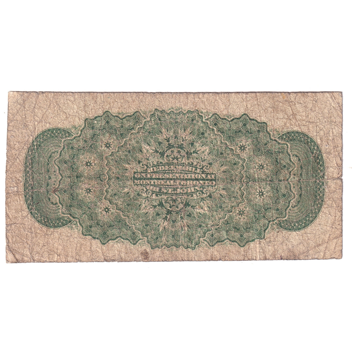 DC-1c 1870 Dominion 25-cent Shinplaster, Dickinson-Harington, Plain Series, CIRC