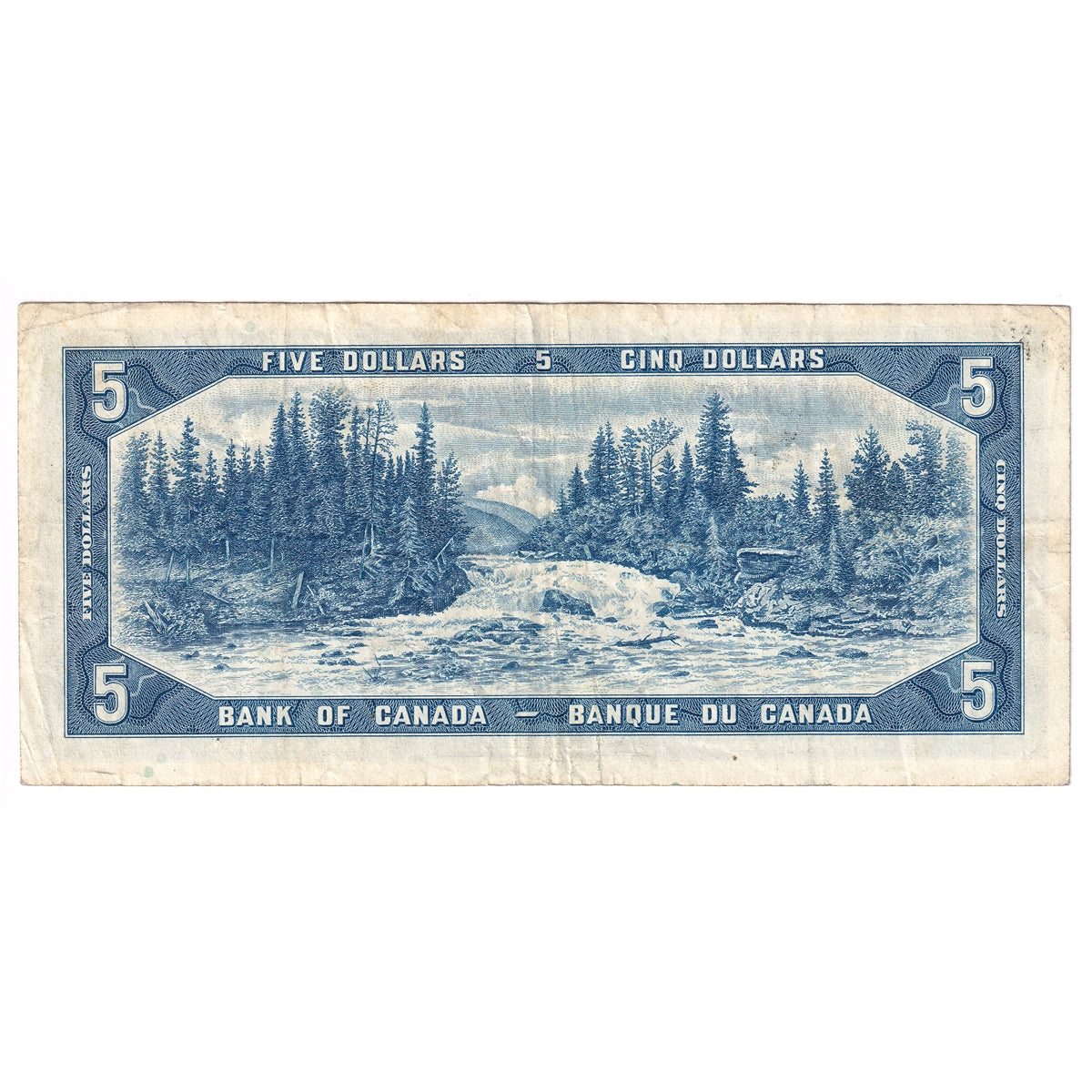 BC-39cA 1954 Canada $5 Bouey-Rasminsky, *R/X Above 7.64M, Very Fine (VF20)